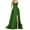 Green, variant on Rrunsv Formal Maxi Dress for Women Women's Long Formal Satin Dress Mock Neck Sleeveless Side Slit Flowy Maxi Tank Dresses Pink,M