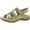 Gold Metallic Linen, variant on Vionic Women’s Amber Strappy Black Sandals – Arch Support