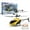 Yellow, variant on Travelwant RC Aircraft Toy with Bright Light Gesture Infrared Sensor Anti-collision Rechargeable Simulation Model Toy Anti-interference Remote Control Airplane Mini 2CH Helicopter Toy