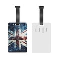 thumbnail image 4 of Union Jack Vintage UK Flag Starry Luggage Tags Suitcases ID Baggage Identifier Card Name Tag for Travel Backpacks Gym Bags, 4 of 6