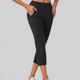 thumbnail image 2 of Pantalones de yoga para mujer, leggings acampanados de cintura alta con bolsillos, poliéster y spandex elásticos en 4 direcciones, para entrenamiento y ropa informal, 2 of 6