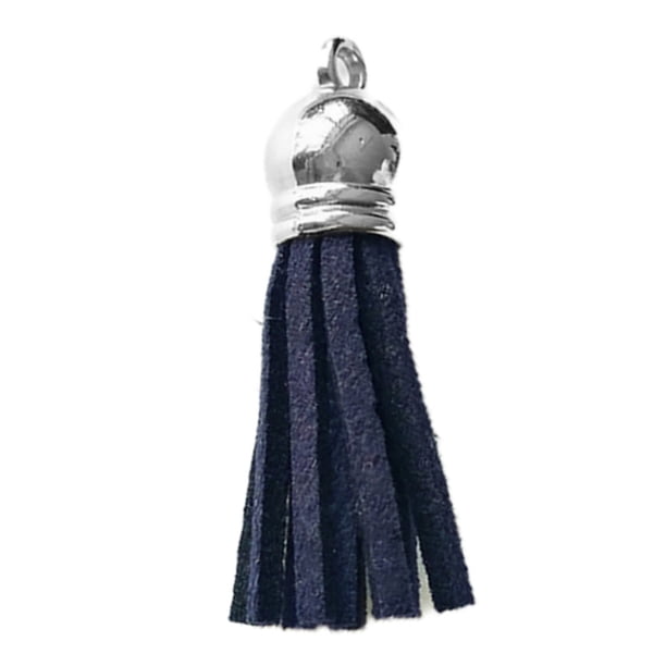 Matsuzay 28 piezas llavero dijes creativo delicado llavero colgante borlas Simple bolso decoración borla artesanía decoración DIY accesorio Artesanía azul marino Matsuzay HA059646-18B