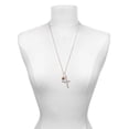 thumbnail image 3 of Delight Jewelry Silvertone Santa Face with Curly Beard I Have Plans for You Engraved Cross Zoey Necklace, 28", 3 of 4