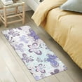 thumbnail image 6 of Purple Butterfly Luxury Kitchen Rug Non Slip Bathroom Plush Mat Shaggy Bedroom Carpet 39"x20", 6 of 6
