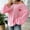 Pink, variant on Heisall Womens Sweaters Autumn Winter Loose Solid Color Knit Long Sleeve Round Neck Casual Tops