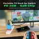 thumbnail image 3 of Cargador con base para Nintendo Switch, estación de acoplamiento portátil de 36 W para Switch con puertos de carga rápida HDMI/USB 2.0/PD USB-C 4K a 60 Hz, 3 of 9