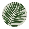 thumbnail image 4 of JEUXUS Round Tablecloth Palm Leaves Tropical Jungle Picnic Dining Kitchen Farmhouse White, 4 of 8
