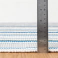 thumbnail image 2 of Dash & Albert Daphne Stripe Handwoven Cotton Rug, 2' 6" x 8', French Blue, 2 of 7