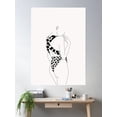 thumbnail image 2 of Simple Fashion Illustration Artwork Poster Wall Art, Modern Wall Decor For Living Room Bedroom, 8x12 UNFRAMED, 2 of 3