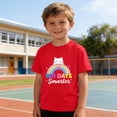 thumbnail image 6 of 100 Days Smarter Shirt for Boys, 100th Day of School T-Shirt Kids Rainbow Cat Graphic, 100% Cotton Short Sleeve Tee, Sizes 3-10 Years, Red,Size 5 T, 6 of 7