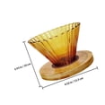 thumbnail image 2 of Phenofice Coffee Dripper Set Coffee Cone Glass for Travel Use 1 Set, 2 of 8