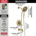 thumbnail image 5 of Delta Linden 17 Series Tub & Shower Trim - T17494-CZ-I - Champagne Bronze, 5 of 10