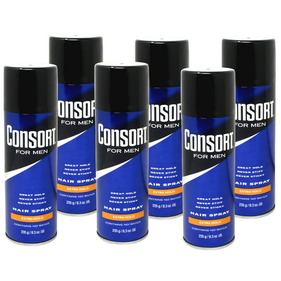 6 Pack of Consort Extra Hold Hair Spray 8.3 Ounce