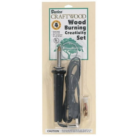 Wood Burning Tool with Accessory Tips - 4 pieces (Best Wood Burning Kit)