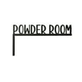 thumbnail image 2 of Room Door Toppers, Room Sign Above Door, Home Door Topper, Metal Door Topper Wall Decor, Over the Door Decor for Valentine's Decoration Front Door Entryway (Powder Room), 2 of 7