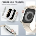 thumbnail image 4 of [2 Pack] Étui Compatible pour Apple Watch Series 7, Étui Rigide PC Protection Pare-Chocs Accessoires pour iwatch Femmes Hommes (Starlight+Starlight, pour Apple Watch 7 41mm), 4 of 5