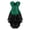Black Green, variant on Corset for Women Top with Tutu 2 Pieces Lace Plus Size Corsette Vintage Renaissance Holleween Rose m
