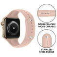 thumbnail image 3 of BXUXOHS (1Pack/4Pack) Silicone Sport Band for Apple Watch 40mm 41mm 42mm 38mm 44mm 45mm 49mm for Women Men, Elastic Adjustable Silicone Strap Wristbands for iWatch Screen Ultra 8 7 6 5 4 3 2 1 Nike, 3 of 11