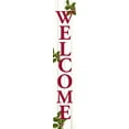 thumbnail image 2 of Allen, Kimberly 8x24 Black Ornate Wood Framed with Double Matting Museum Art Print Titled - Welcome Christmas Porch Sign, 2 of 4