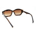 thumbnail image 4 of Womens Artsy Lipstick Hinge Beveled Mod Rectangle Sunglasses Tortoise - Brown, 4 of 4