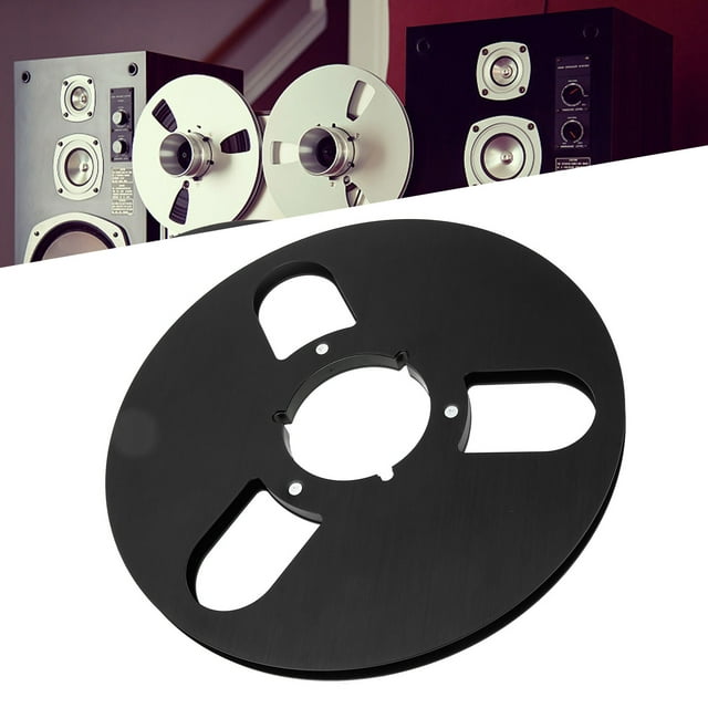 Pro Empty Reel, 1/4 7 Inch 4 Color Selection Aluminum Alloy Reel Tape, 3 Hole Opening Machine Part Tape Takeup Reel for