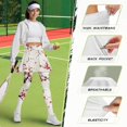 thumbnail image 6 of FUIALDOLG Bling Cherry Blossom Tennis Skit with Leggings Women Athletic Skirt with Leggings Aesthetic Floral Ruffle Flared Tennis Skorts,Size M, 6 of 7