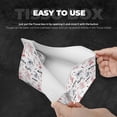thumbnail image 5 of Lsque Cute Magic Bunny Printed Long Tissue Box Cover Holder, Facial Paper Organizer Dispenser,Triangle with Bottom Belt, PVC Leather Decorative Organizer, 5 of 9