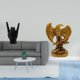thumbnail image 2 of Estatua de resina con gesto de roca, escultura de animal, decoración coleccionable, talla única, ligera, adecuada para sala de estar, hogar, oficina,, 2 of 8
