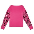 thumbnail image 2 of Vedolay Women's Sweaters Women's Oversized Casual Sweaters Long Sleeve Crew Neck Pullover Loose Solid Tops,Hot Pink S, 2 of 5