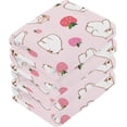 thumbnail image 3 of Coolnut Cute Bear and Strawberry Washcloths Towels, Highly Absorbent and Soft Cotton Face Cloths, 6 Pack Quick Dry Wash Cloths - 12 X 12 Inches Washcloth Gift, 3 of 7