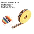 thumbnail image 2 of IDC Rainbow Wire Flat Ribbon Cable 14P 1.27mm Pitch 5meter/16.4ft Long, 2 of 2