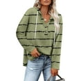 thumbnail image 2 of YueHuiYing Women's Hoodies Long Sleeve Sweatshirts Drawstring Pullover Tops with Pocket Casual Loose Blouses Tunic, 2 of 6
