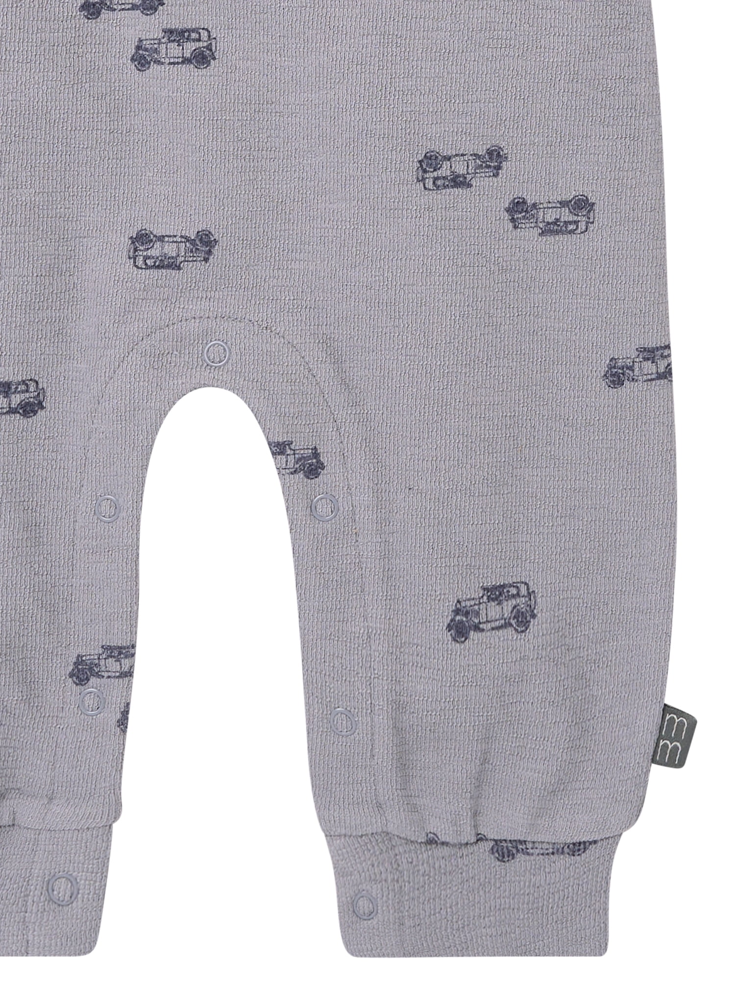 Modern Moments by Gerber Baby Boy Short Sleeve Henley Romper, Sizes 0/3 Months - 24 Months