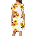 thumbnail image 4 of PPYOUNG Women's Summer Casual T-shirt Dresses Short Sleeve Boho Beach Dress, 4 of 7