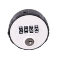 thumbnail image 1 of Combination Cabinet Cam Lock 4 Digital Keyless Drawer Door Gym School Locker with Key Reset,1* cam lock,Silver, 1 of 9