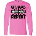 thumbnail image 3 of Inktastic Eat, Sleep, Krav Maga, Repeat Long Sleeve T-Shirt, 3 of 5