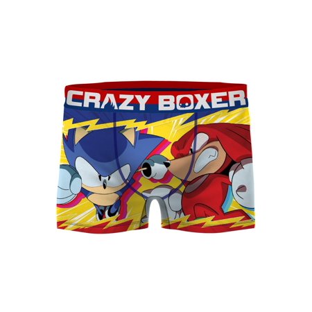 Crazy Boxers Men's Sonic and Knuckles Boxer (Best Bare Knuckle Boxer Ever)