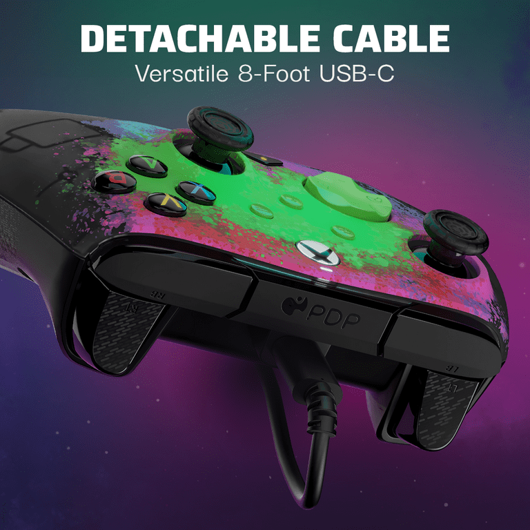 PDP REMATCH GLOW Advanced Wired Controller: Space Dust For