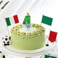 thumbnail image 7 of Green Glitter Number 0-9 Soccer Candles, Cake Decor Accessories for Soccer themed birthday parties, Game Day Celebrations And Sports Party Layout, 4, 7 of 7