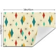thumbnail image 4 of Mid Century Modern Placemats Set of 4 Retro Decor Table Mats for Kitchen Dining Table Holiday Party Heat Resistant Washable Farmhouse Yellow Place Mats, Linen 12x18 Inch, 4 of 6