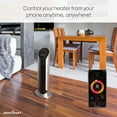 Atomi Smart WiFi 1500W Oscillating Ceramic Portable Tower Space Heater