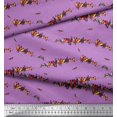 thumbnail image 3 of Soimoi Moss Tissu Georgette Oiseau Coloré Tissu Imprimé au Mètre 42 Pouces de Large, 3 of 3