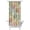 White-209, variant on Exotic Palm Tree Boho Shower Curtain, Waterproof Fabric with Hawaiian Paradise and Safari Jungle Island Prints, Machine Washable, Includes 6 Hooks