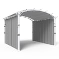 thumbnail image 2 of EAGLE PEAK 11 x 11 Ft. Outdoor Steel Arched Pergola with Shade top and Curtain, 2 of 7