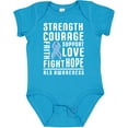thumbnail image 3 of Inktastic ALS Awareness Strength Courage Support Boys or Girls Baby Bodysuit, 3 of 5