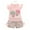 Pink, variant on XBASW Toddler Baby Girls Shorts 2 Piece Outfits Summer Short Sleeve Fashion Floral T-Shirt Tops and Shorts Set with Bowknot 6M-3T