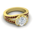 thumbnail image 3 of 2.35 Carat Natural Diamond Garnet Gemstone Beautiful Proposal Ring for Women Solid 14K Yellow Gold Size 9 by Diamond-Capitals, 3 of 8