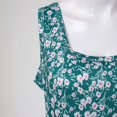 thumbnail image 4 of Gibobby Vestidos para Mujer Vestido de playa estampado con cuello cuadrado sin mangas para mujer de verano en estilo largo Swing(Verde,XL), 4 of 5