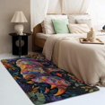 thumbnail image 3 of 2 x 3 Rugs Rhino Area Rug, Wildlife Carpet for Living Room Bedroom Entryway Colorful Animal Patterned Indoor Home Decor, Non Slip Soft & Low Pile Small Washable Rug ZJ&676, 3 of 7