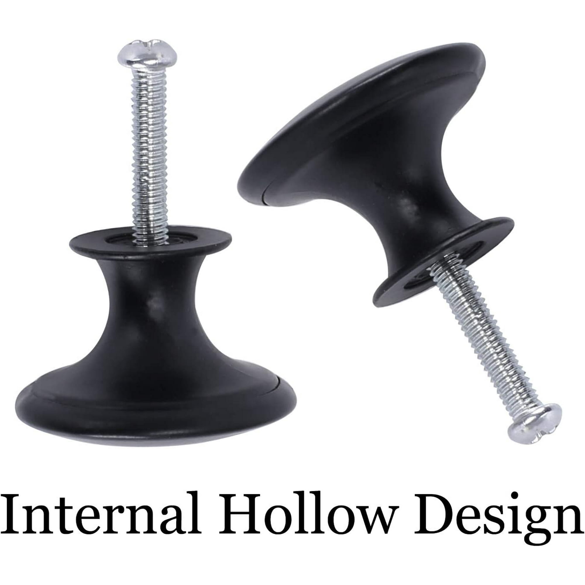 Bouton De Meuble, Poignée De Portes Pour Placards En Acier Inoxydable Noir Boutons De Tiroir Vintage Avec Vis Pour Decoration Interieur 4 Pieces 91764888